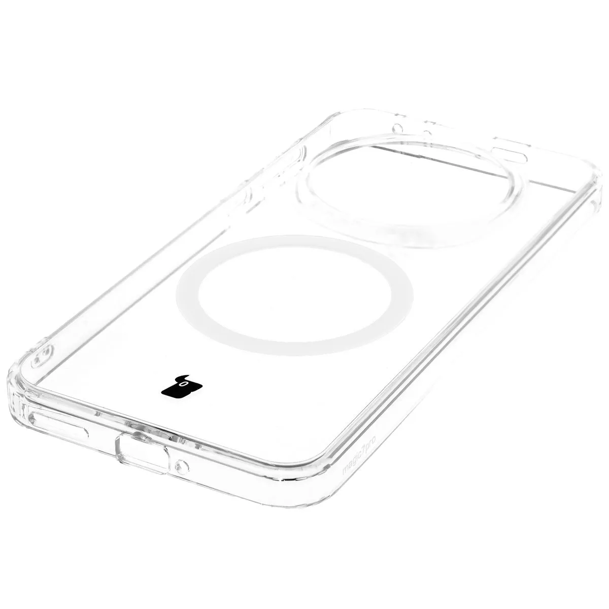 Zintegrowane przyciski, wycięcia i hybrydowy materiał w etui Bizon Case CrystalO